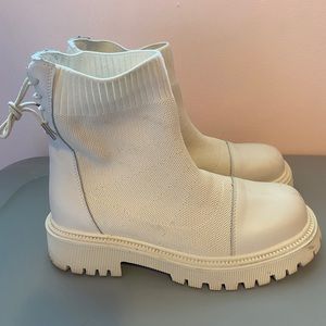 White SHEIN sock boots